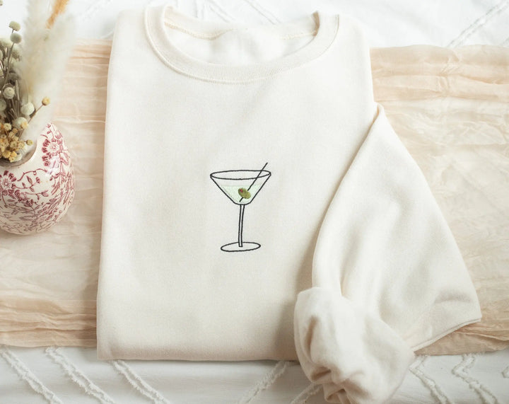 Embroidered Martini Sweatshirt nunusstudio