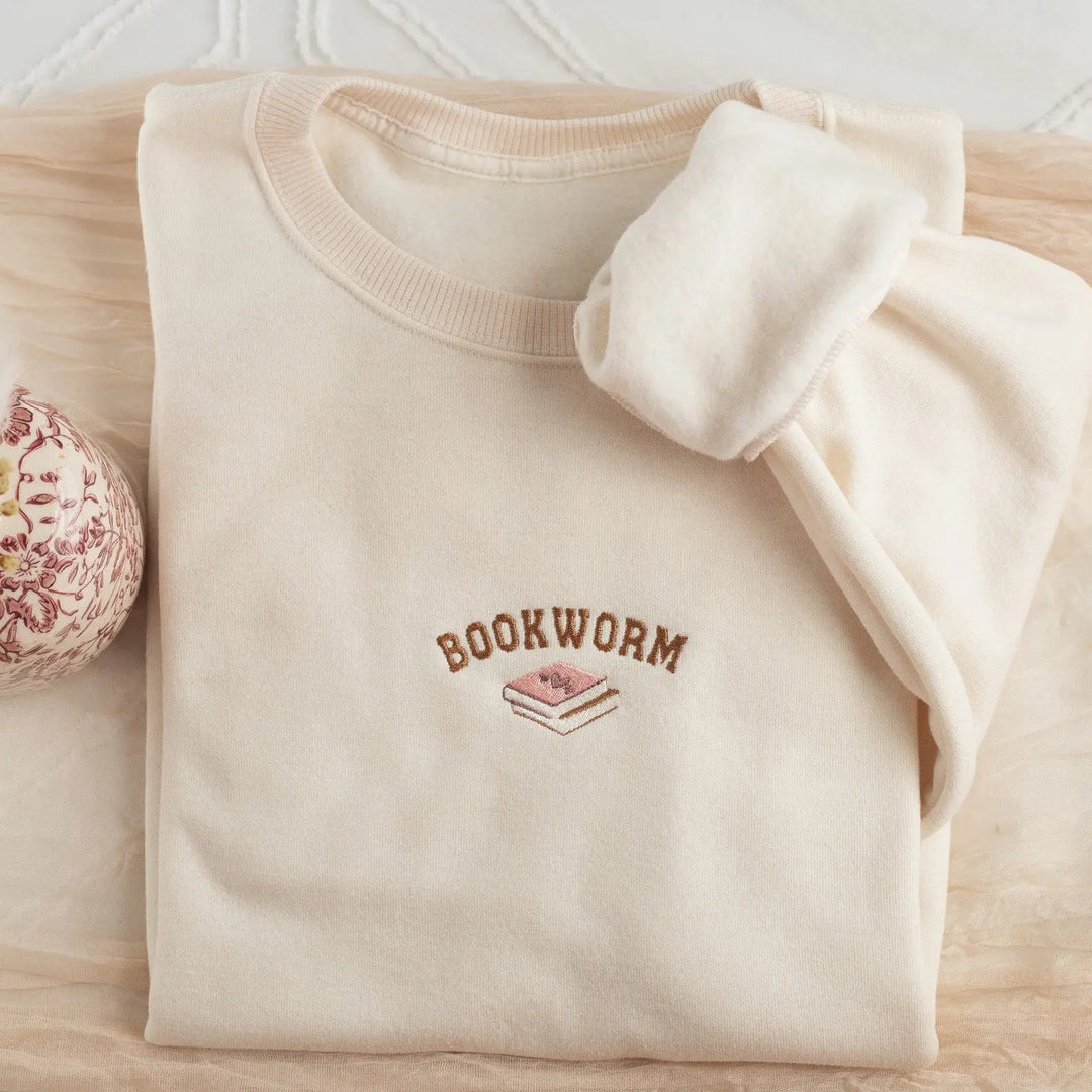 Embroidered Bookish Sweatshirt