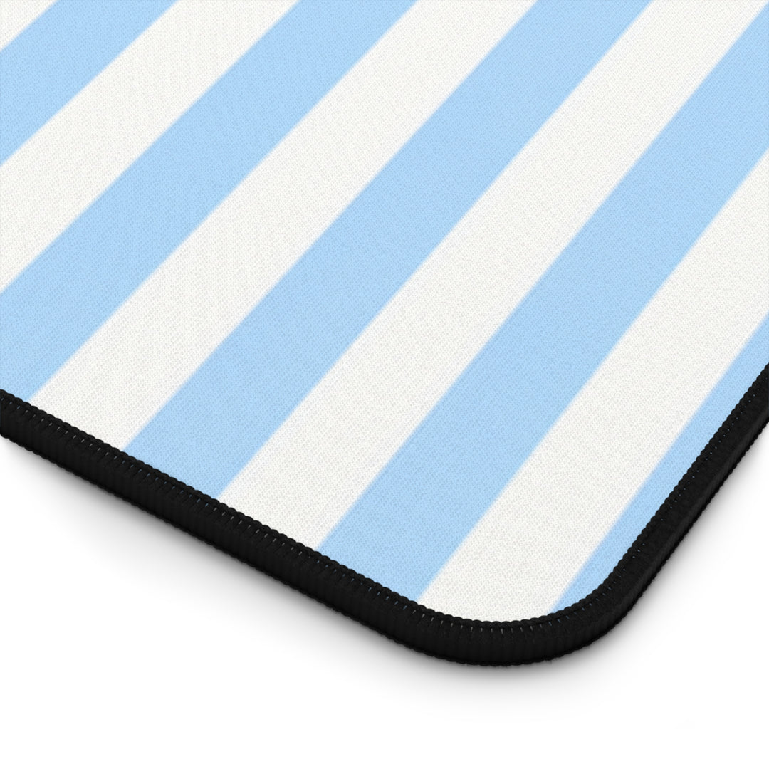 Goldendoodle Desk Mat, Blue Stripe Dog Mouse Pad, Doodle Mom Gift