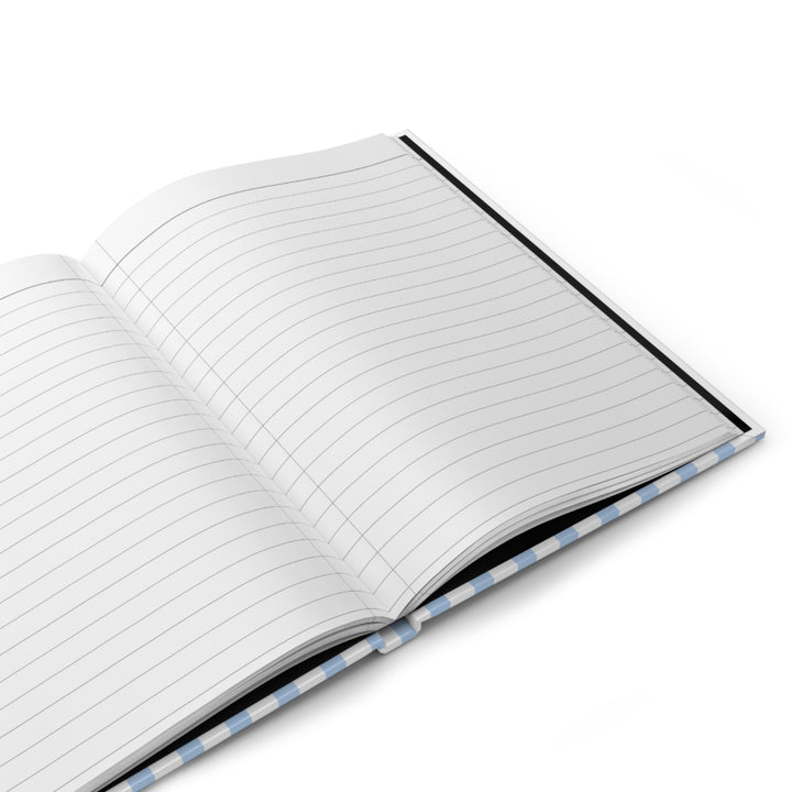 Yellow Lab Journal, Blue Stripe Hardcover Notebook, Labrador Mom Gift, New Puppy Gift