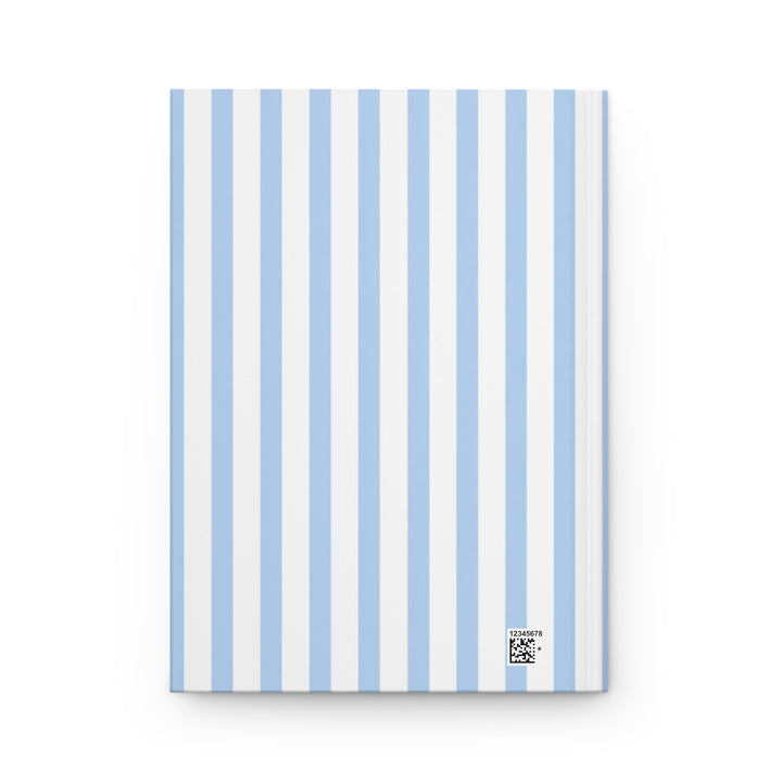 Yellow Lab Journal, Blue Stripe Hardcover Notebook, Labrador Mom Gift, New Puppy Gift