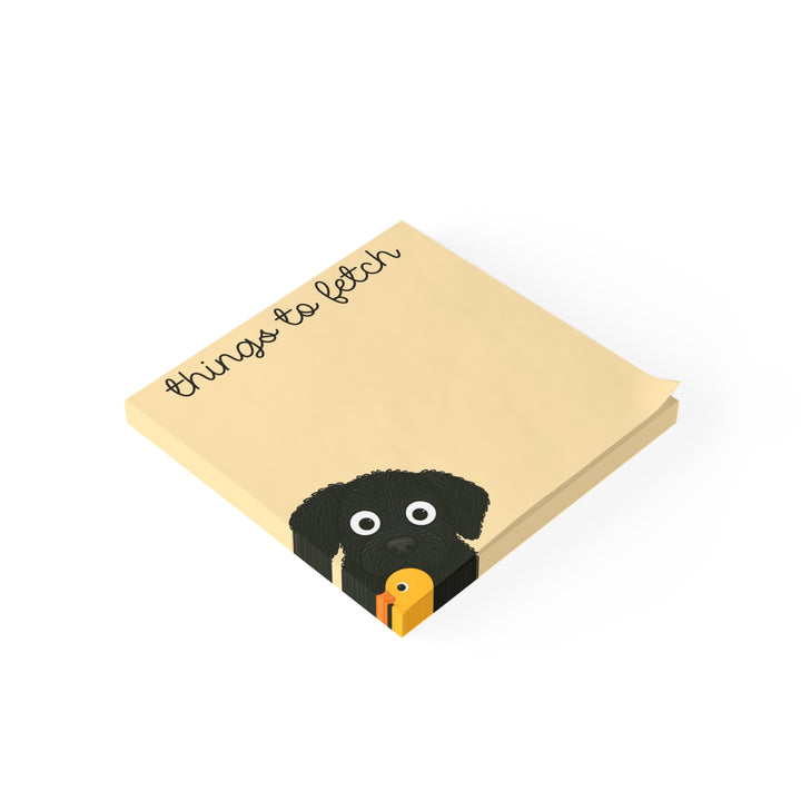 Black Lab Sticky Notepad, Things To Fetch Memo pad, Labrador Mom Gifts