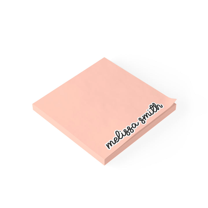 Custom Sticky Notepads with Name, Office Gifts for Colleague, Decorative Bookish Stationery YUH22