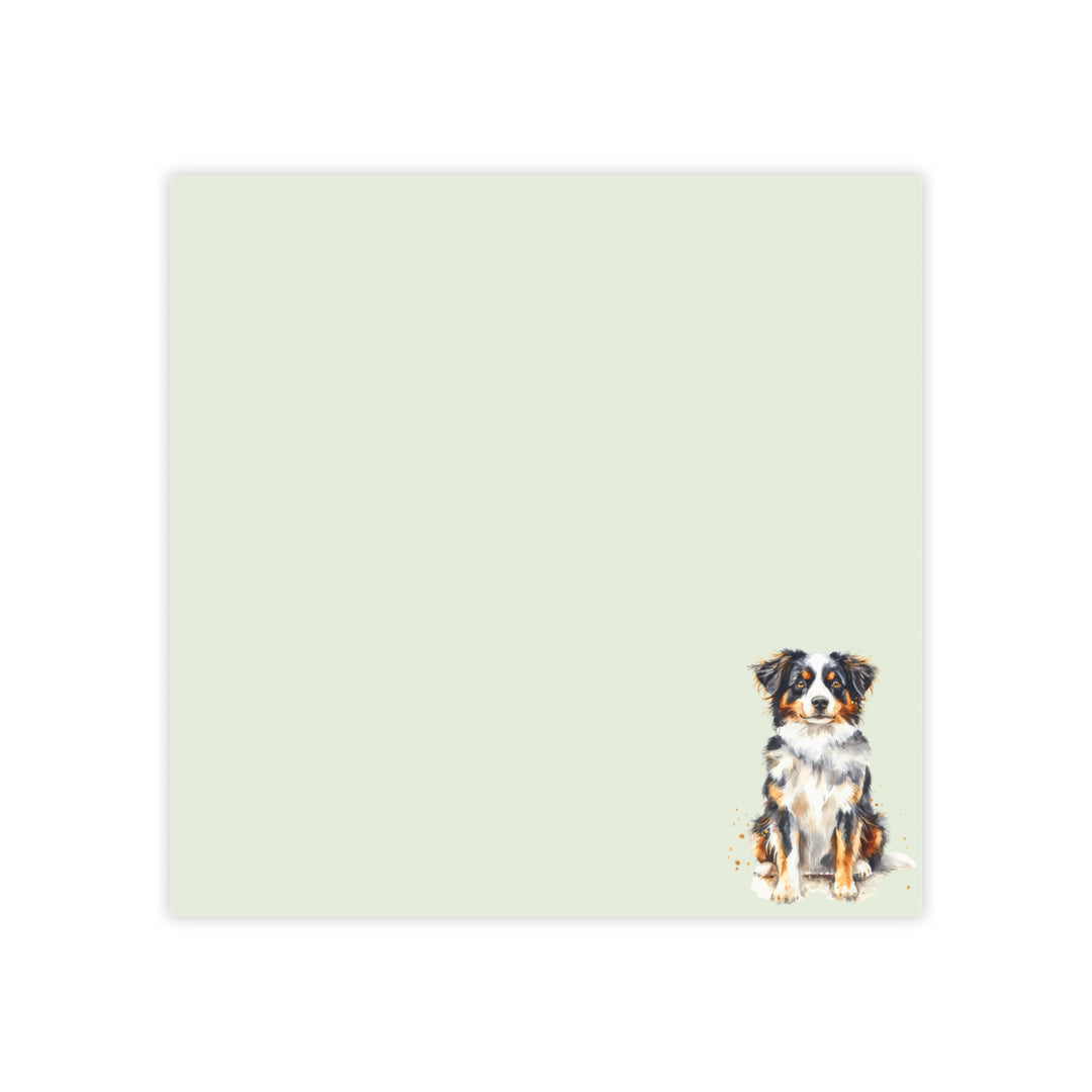 Australian Shepherd Notepad, Australian Shepherd Sticky Note, Australian Shepherd Mom Gifts, Pet Stationery, Cute Dog Gift