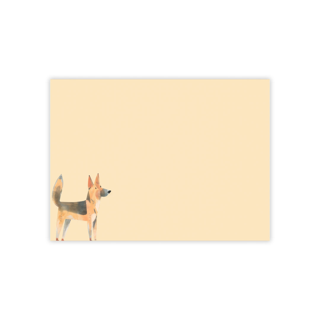 German Shepherd Notepad, Hand Drawn German Shepherd Sticky Note, German Shepherd Mom Gifts, Pet Dog Stationery