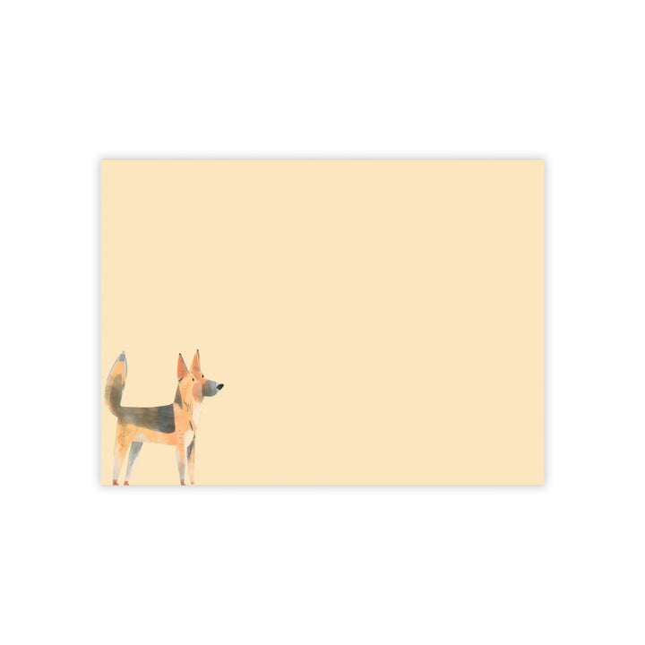 German Shepherd Notepad, Hand Drawn German Shepherd Sticky Note, German Shepherd Mom Gifts, Pet Dog Stationery