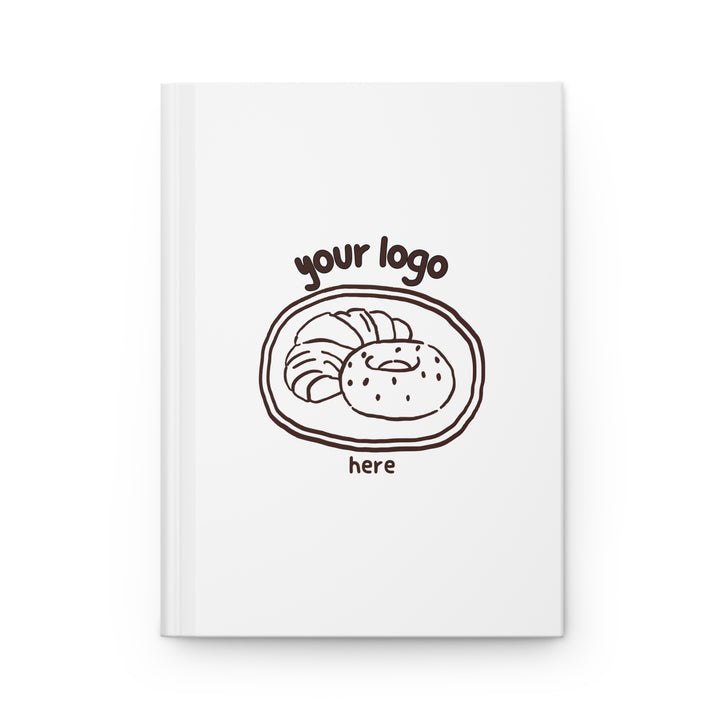 Custom Logo Hardcover Notebook, Personalized Business Journal, Your Logo Here, Branded Office Stationery