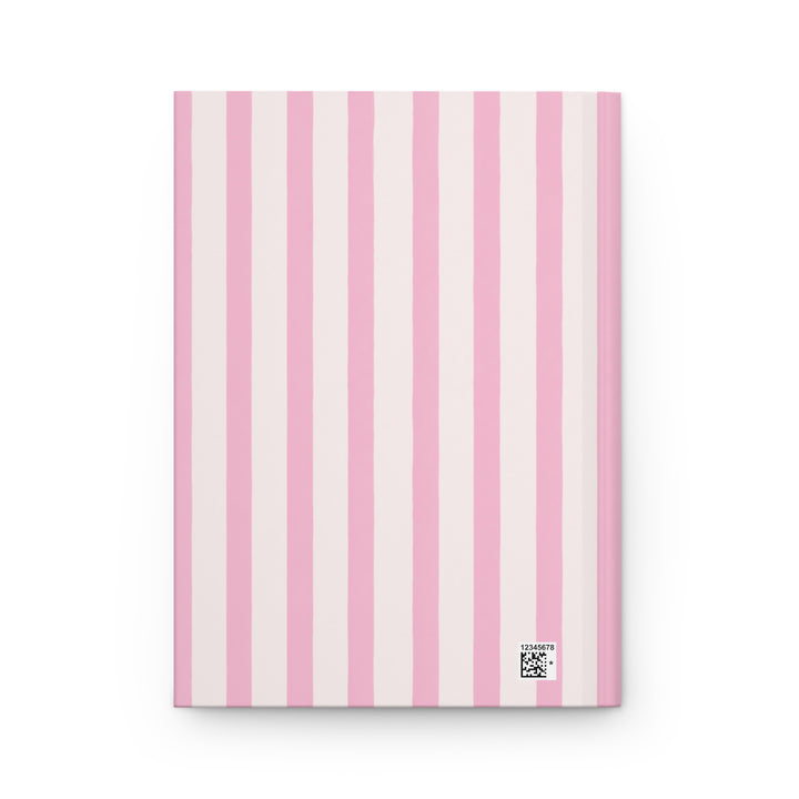 Golden Retriever Journal, Pink Stripe Hardcover Notebook, Golden Retriever Mom Gift, Golden Mama, New Puppy Gift