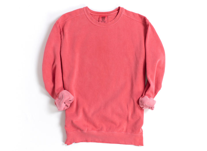 Custom Printed Comfort Colors Crewneck Sweatshirt