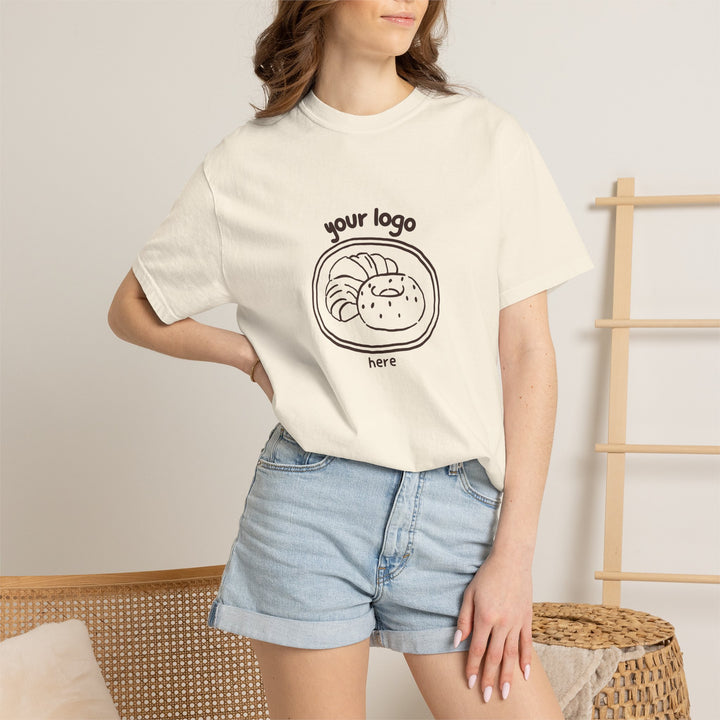 Custom Logo Comfort Colors T-Shirt, Your Business Logo Shirt, Personalized Small Business Team Tee