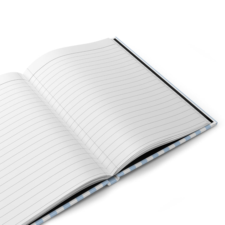 Golden Retriever Journal, Blue Stripe Hardcover Notebook, Golden Retriever Mom Gift, New Puppy Gift