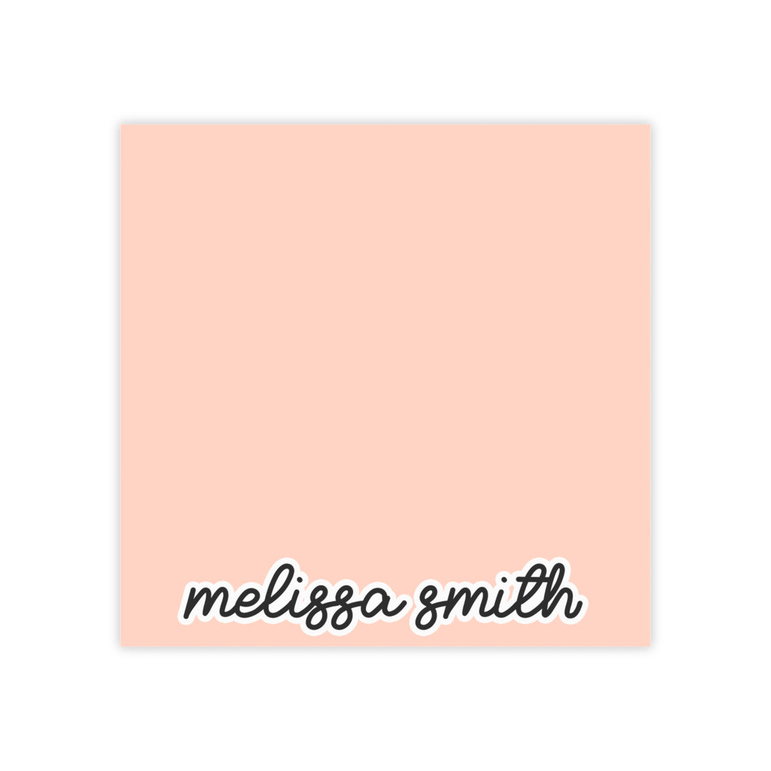 Custom Sticky Notepads with Name, Office Gifts for Colleague, Decorative Bookish Stationery YUH22