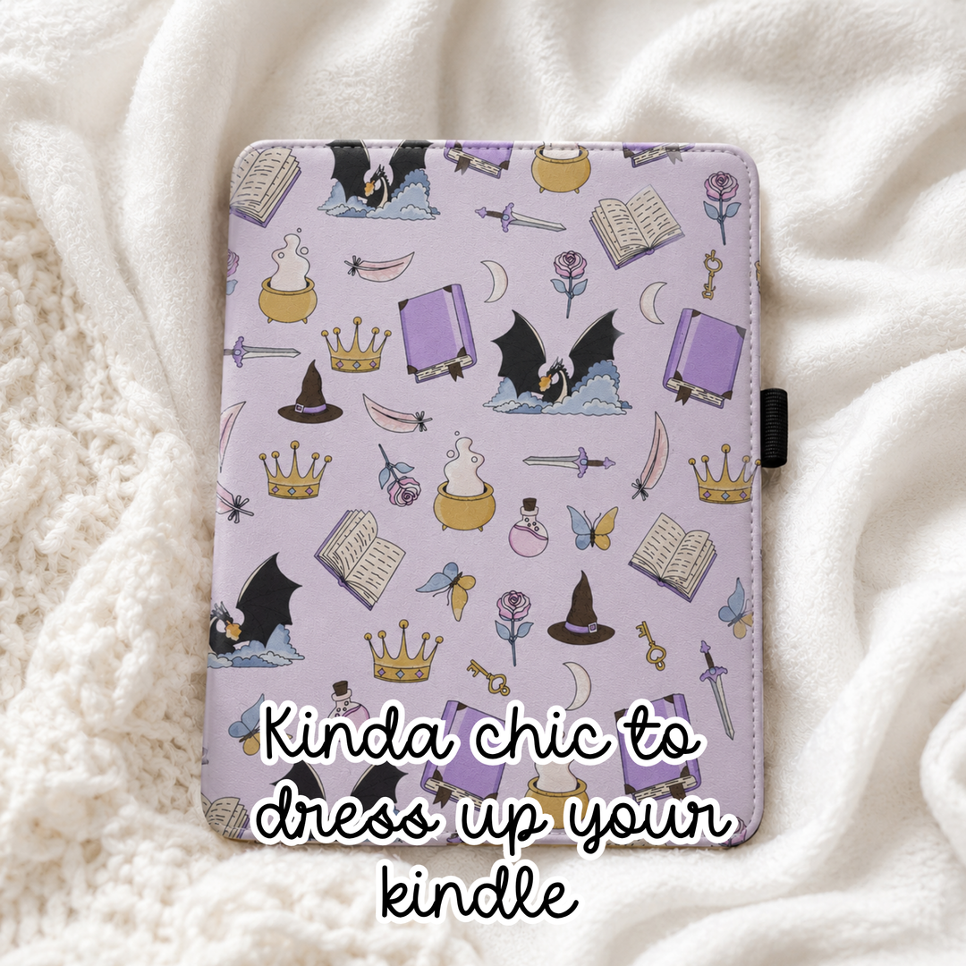 Cozy Library Kindle Case with Stand & Hand Strap