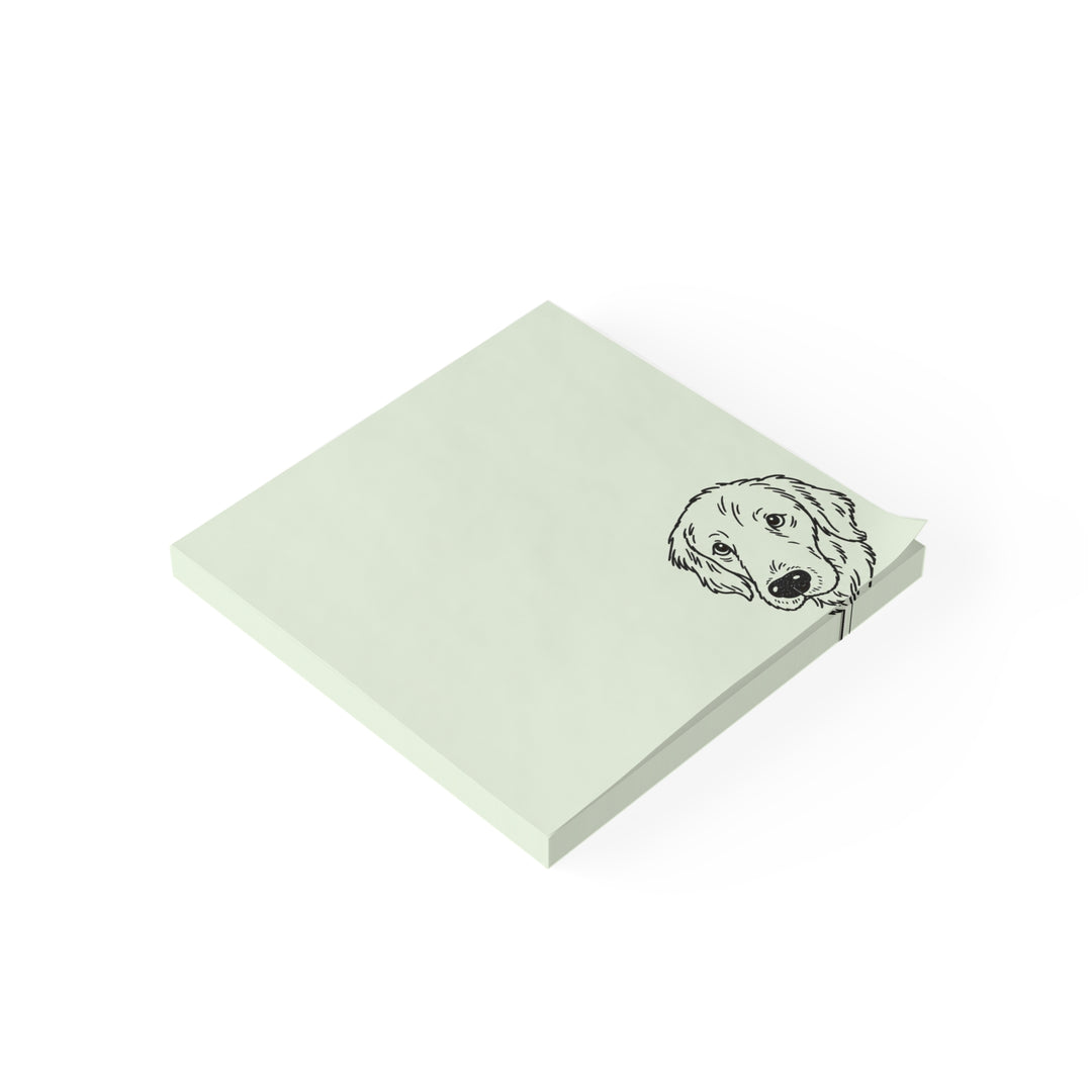 Custom Ugly Dog Picture Sticky Note - Sage Green Personalized Pet Portrait