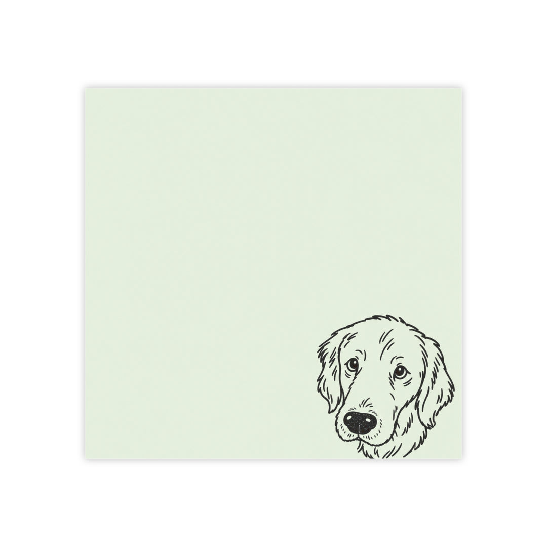 Custom Ugly Dog Picture Sticky Note - Sage Green Personalized Pet Portrait