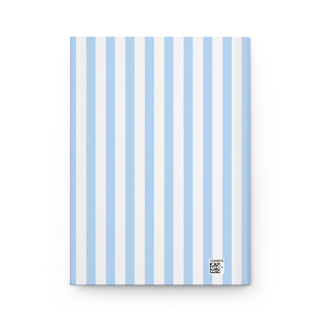 Black Lab Journal, Blue Stripe Hardcover Notebook, Labrador Mom Gift, New Puppy Gift