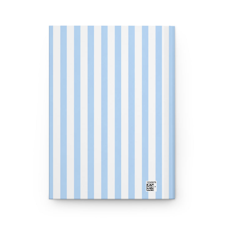 Black Lab Journal, Blue Stripe Hardcover Notebook, Labrador Mom Gift, New Puppy Gift