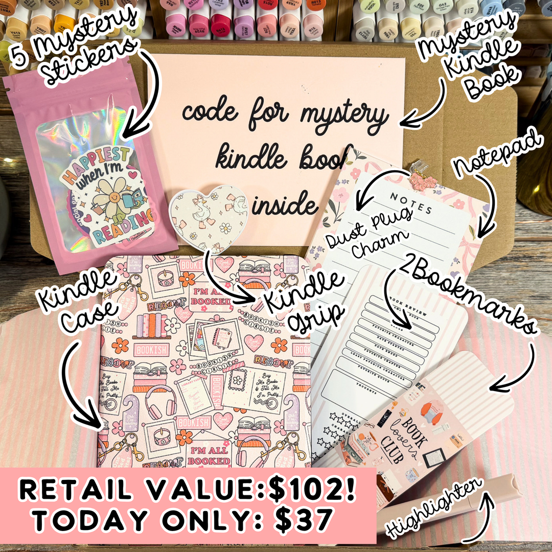 Pink Bookish Lover Luxury Blind Date with A Kindle Box