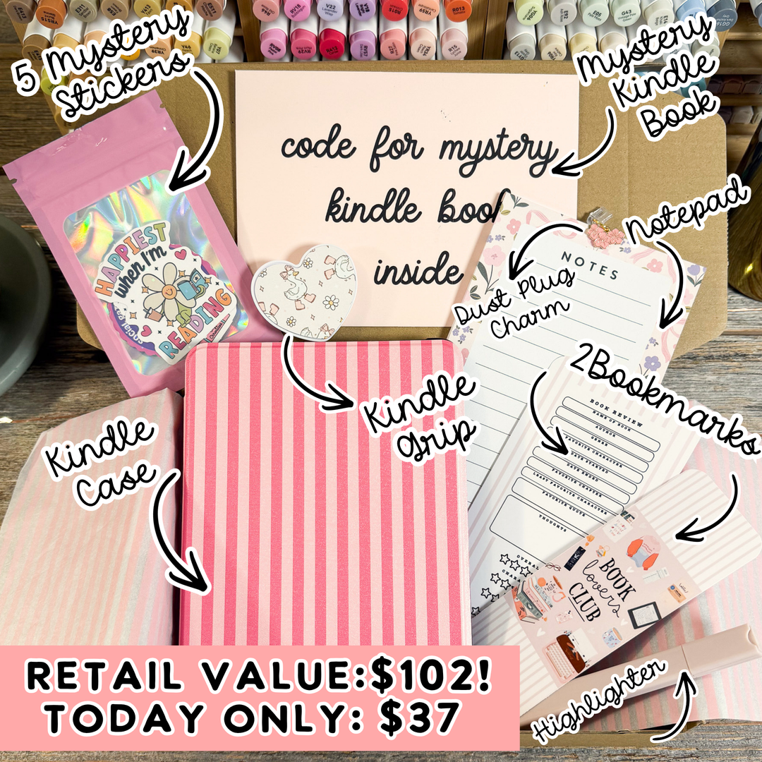 Hot Pink Stripes Pink Luxury Blind Date with A Kindle Box