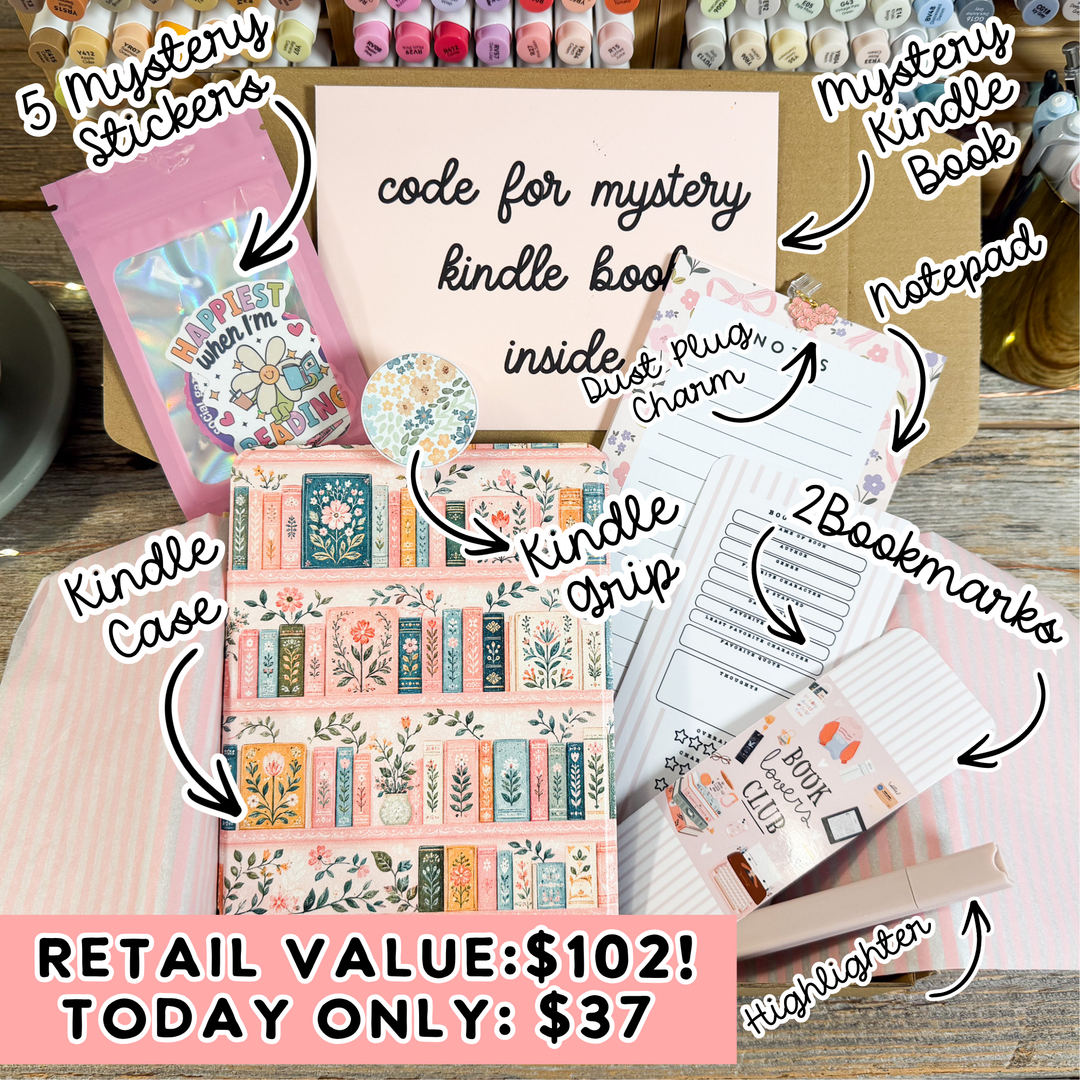 Pink Library Luxury Blind Date with A Kindle Box