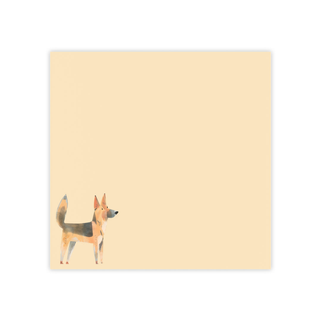 German Shepherd Notepad, Hand Drawn German Shepherd Sticky Note, German Shepherd Mom Gifts, German Shepherd Stationery