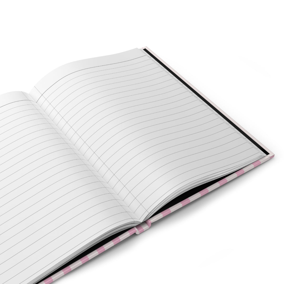 Golden Retriever Journal, Pink Stripe Hardcover Notebook, Golden Retriever Mom Gift, Golden Mama, New Puppy Gift