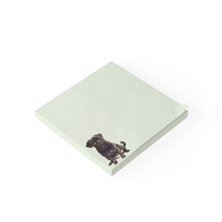 Black Pug Sticky Notepad, Cute Pug  Sticky Note, Pug  Gifts, Pug  Notepad, Pug  Lover Gifts, Pug Mom Gifts