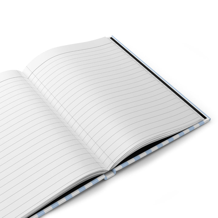 Goldendoodle Journal, Blue Stripe Hardcover Notebook, Doodle Mom Gift, New Puppy Gift