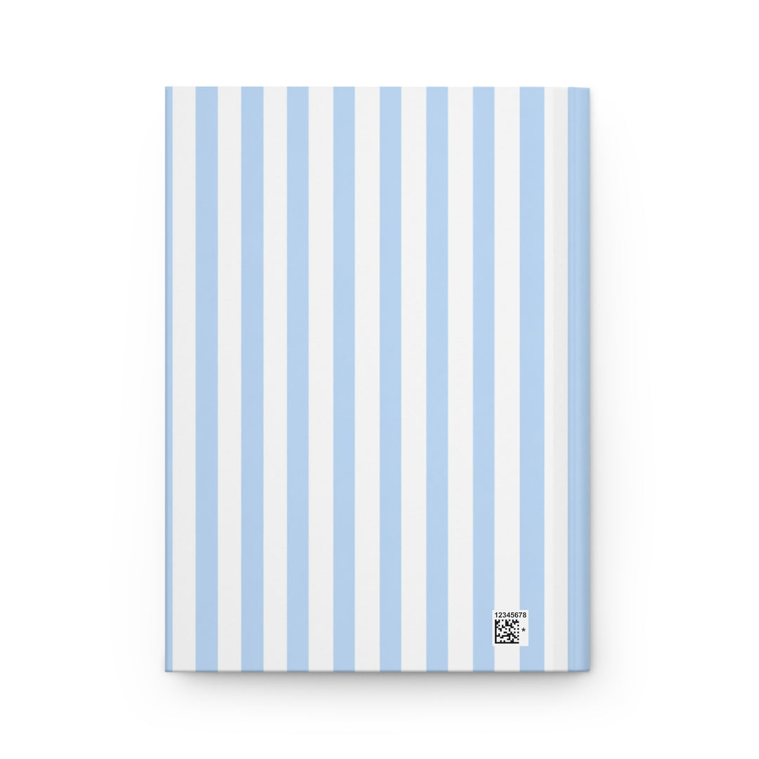 Goldendoodle Journal, Blue Stripe Hardcover Notebook, Doodle Mom Gift, New Puppy Gift