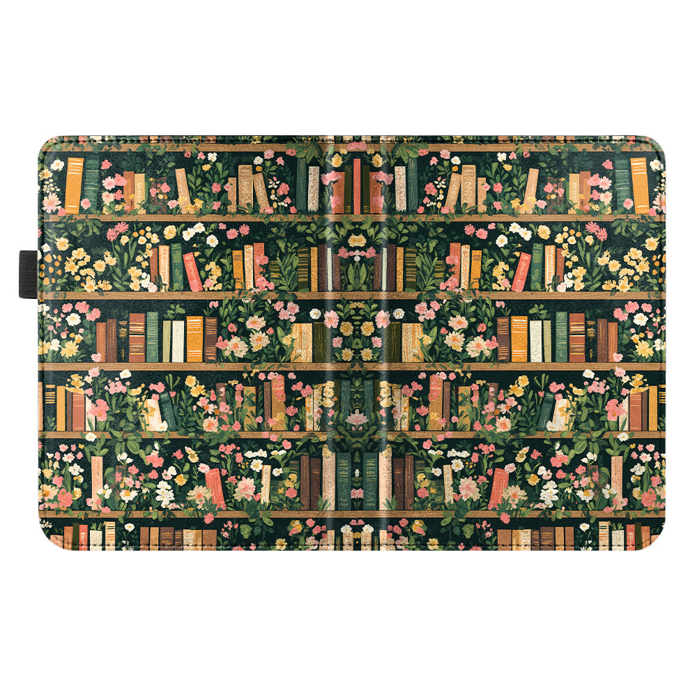 Cozy Library Kindle Case with Stand & Hand Strap