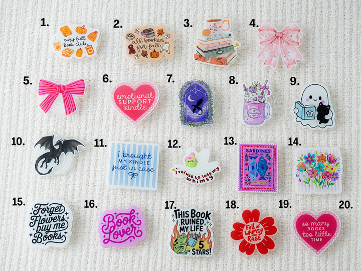 Kindle & Kobo Grip - Preppy, Fantasy & Fall Designs