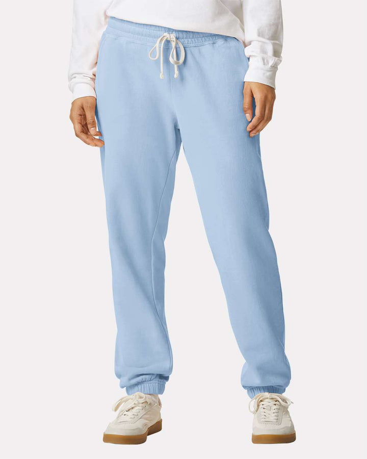 Embrodiered Lightweight Fleece Sweatpants by Comfort Colors