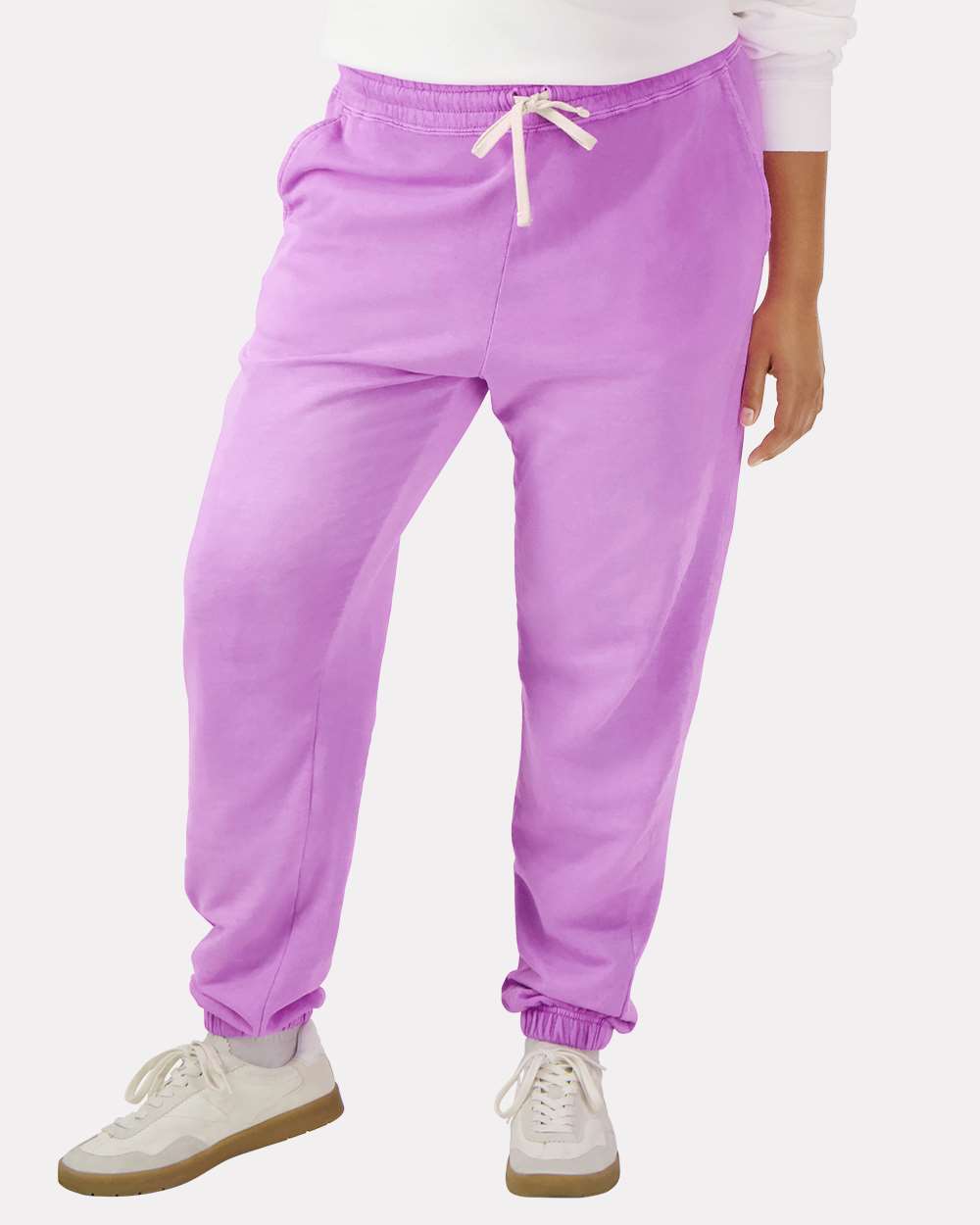 Embrodiered Lightweight Fleece Sweatpants by Comfort Colors