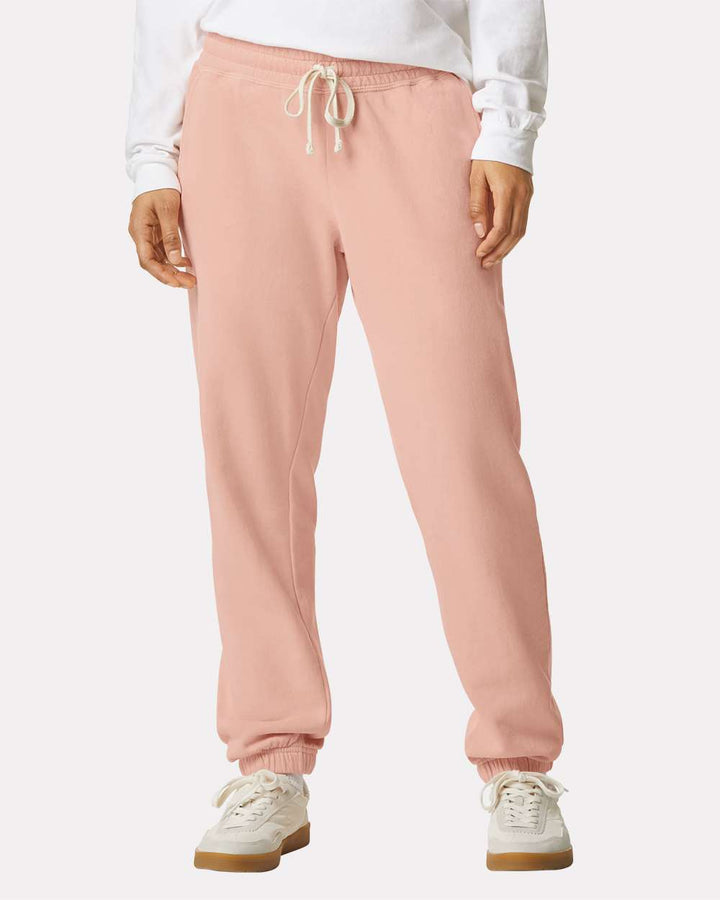 Embrodiered Lightweight Fleece Sweatpants by Comfort Colors