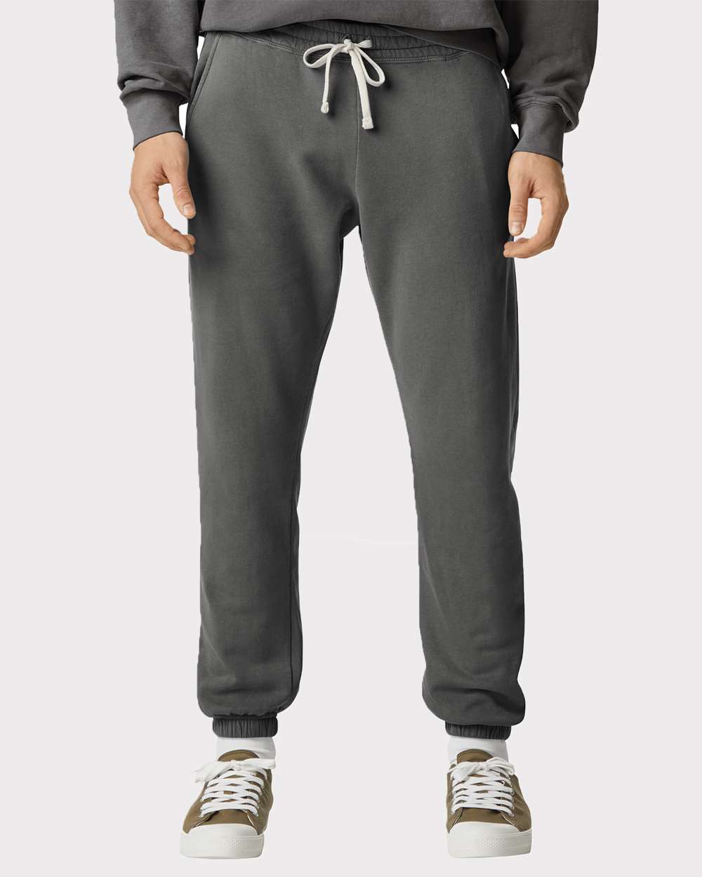 Embrodiered Lightweight Fleece Sweatpants by Comfort Colors