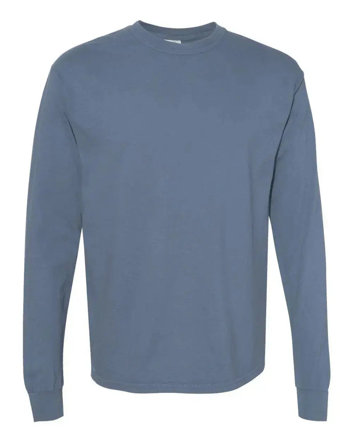 Custom Logo Embroidered Comfort Colors T-shirt, Long Sleeve nunusstudio