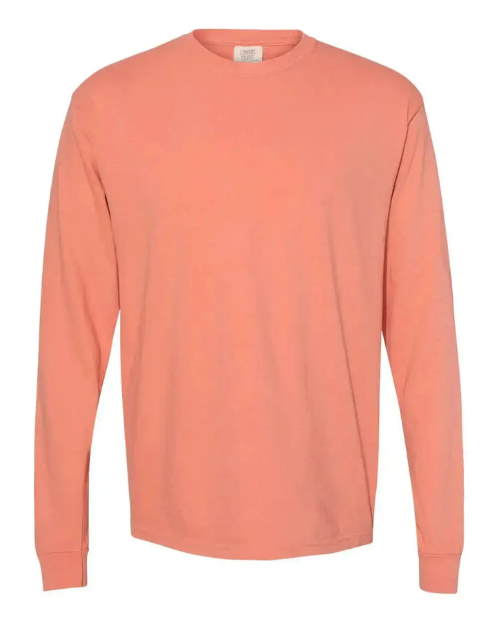 Custom Logo Embroidered Comfort Colors T-shirt, Long Sleeve nunusstudio