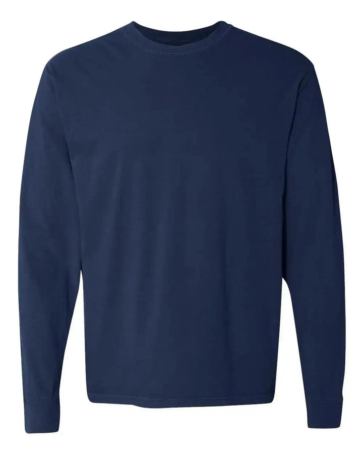 Custom Logo Embroidered Comfort Colors T-shirt, Long Sleeve nunusstudio