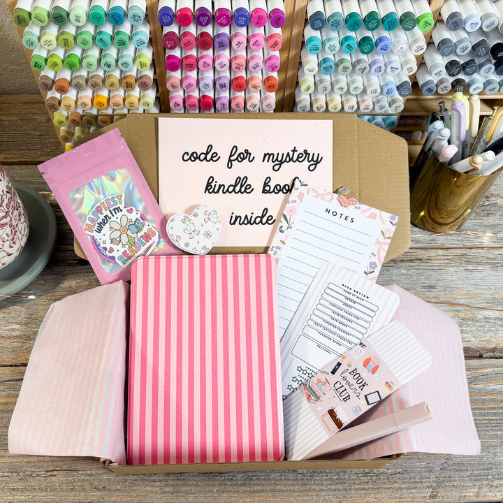 Hot Pink Stripes Pink Luxury Blind Date with A Kindle Box