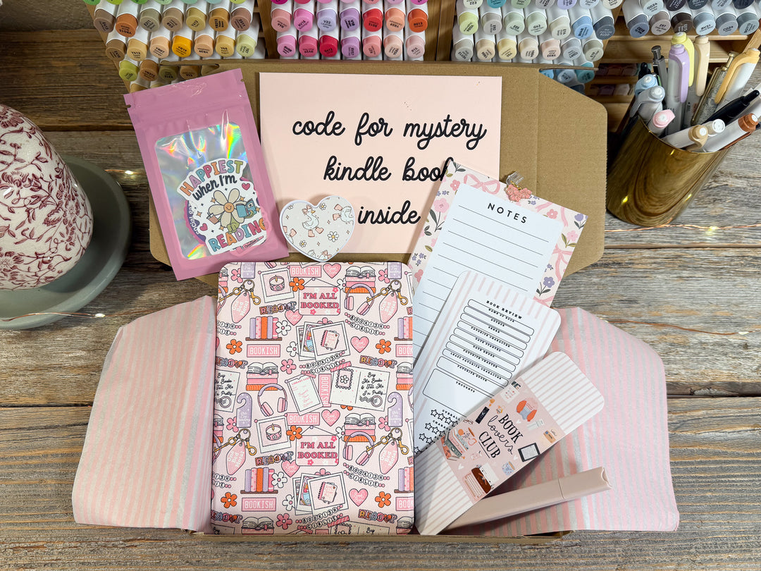 Pink Bookish Lover Luxury Blind Date with A Kindle Box