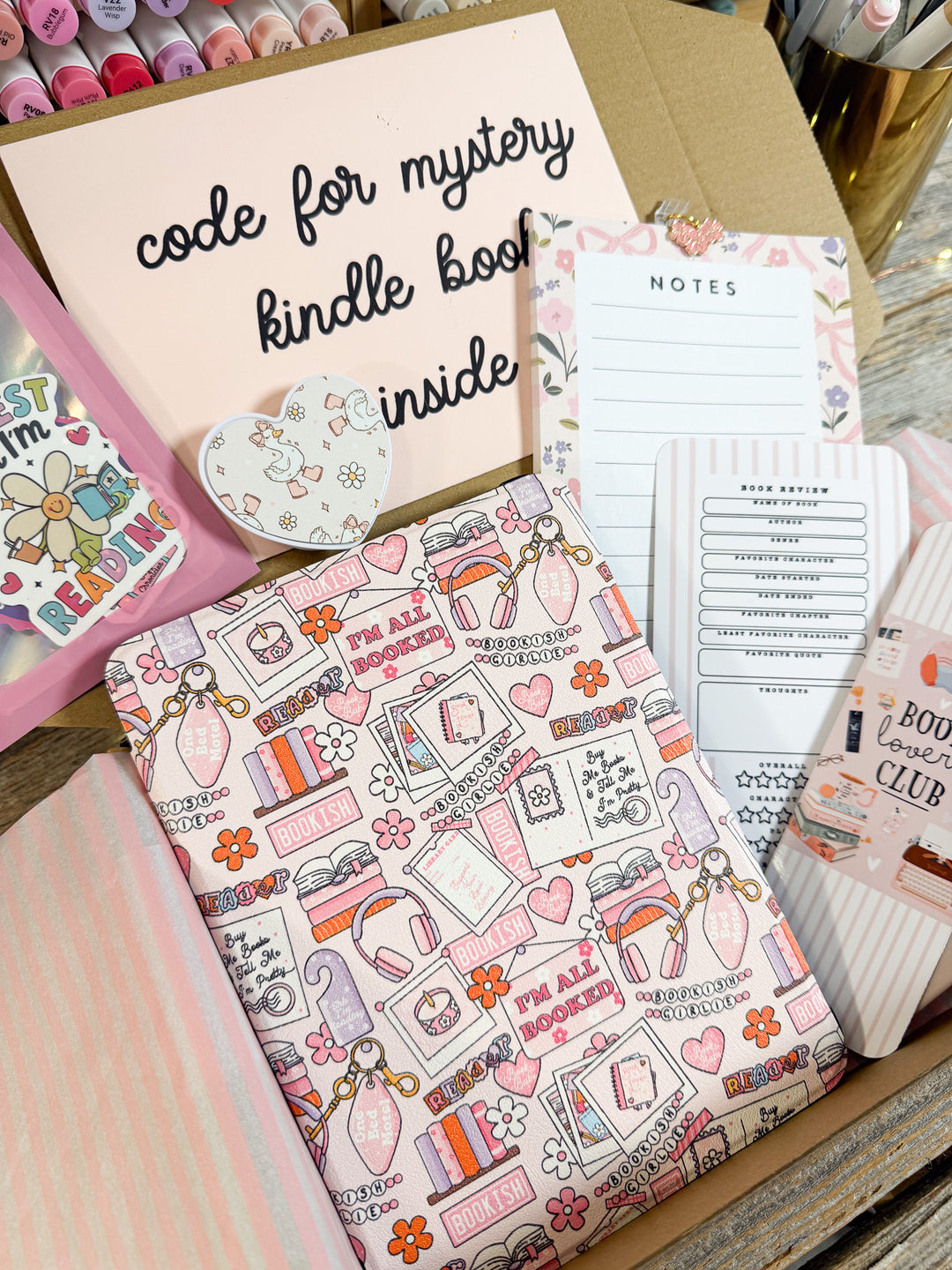 Pink Bookish Lover Luxury Blind Date with A Kindle Box