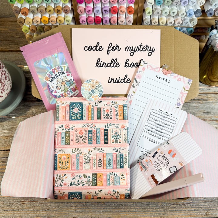 Pink Library Luxury Blind Date with A Kindle Box