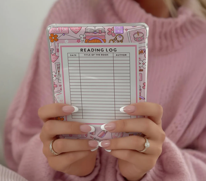 Pink Bookish Kindle Insert Set - 4 Pcs