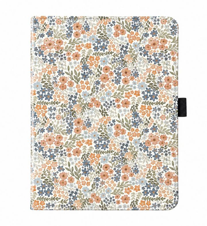 Watercolor Floral Kindle Case with Stand & Hand Strap