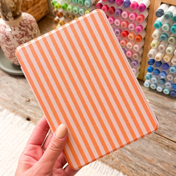 Orange Stripes Kindle Case for 12th Gen Paperwhite & Colorsoft