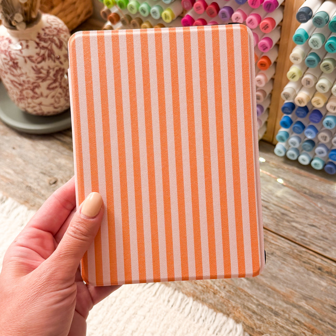 Orange Stripes Kindle Case for 12th Gen Paperwhite & Colorsoft