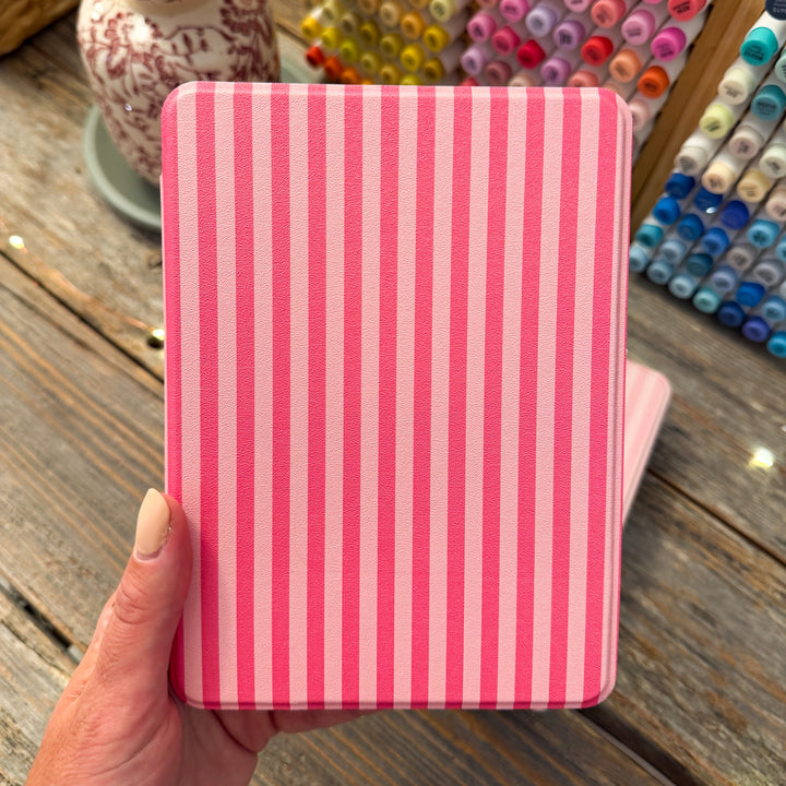Hot Pink Stripes Kindle Case for 12th Gen Paperwhite & Colorsoft