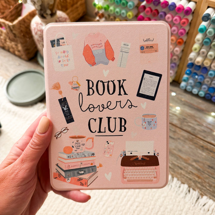 Book Lover Club Floral Kindle Case