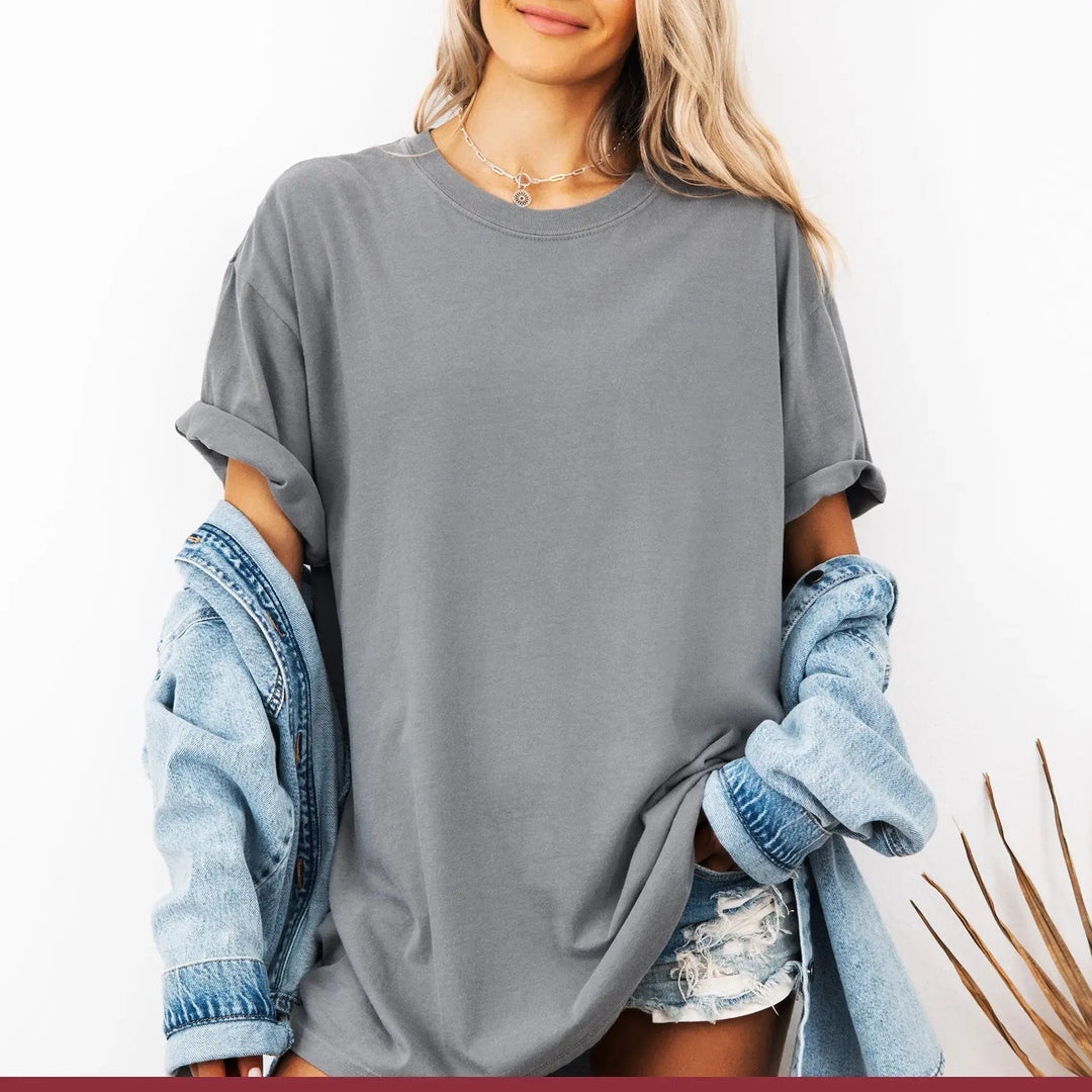 Custom Logo Embroidered Comfort Colors T-shirt, Short Sleeve nunusstudio