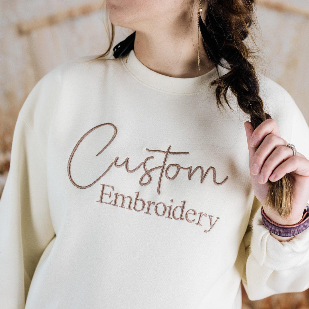 Custom Embroidered Crewneck Sweatshirt